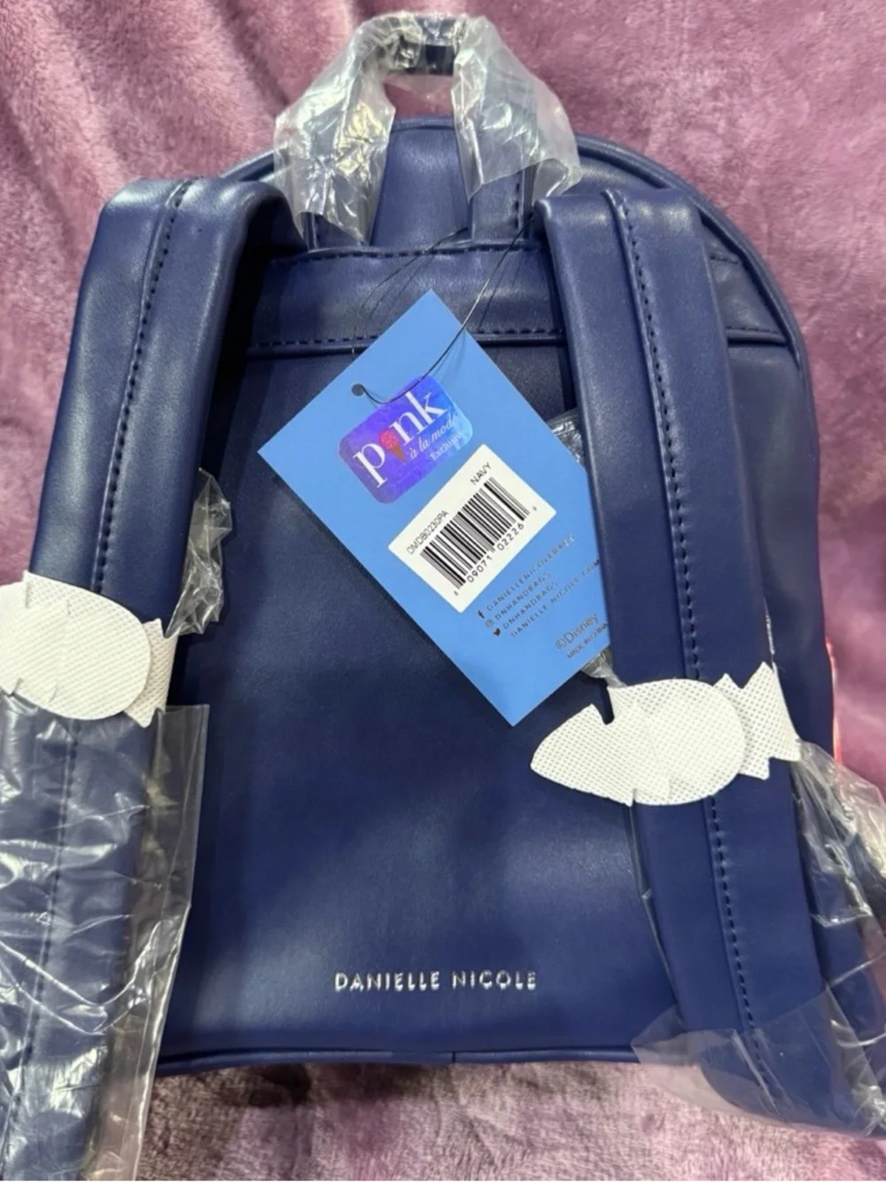 NWTDanielle Nicole Disney Lady and the Tramp Backpack w/cardholder - Picture 6 of 13